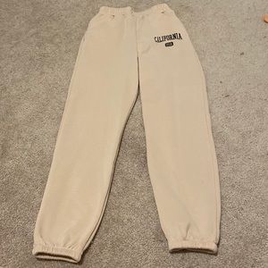 SHEIN, Tan/cream sweatpants, XS